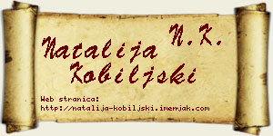 Natalija Kobiljski vizit kartica